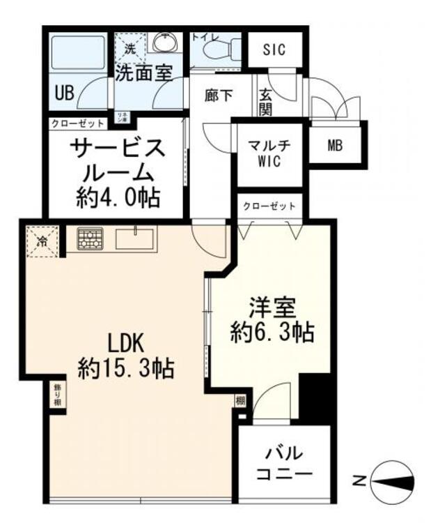 間取り 間取図　1SLDK
