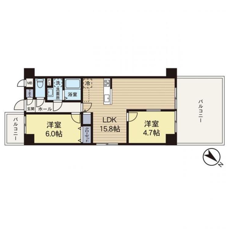 間取り リフォームの完了したお部屋です。即入居も可能です！