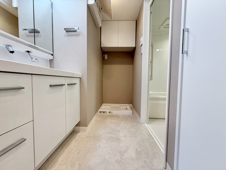 その他 十分な広さの脱衣所。