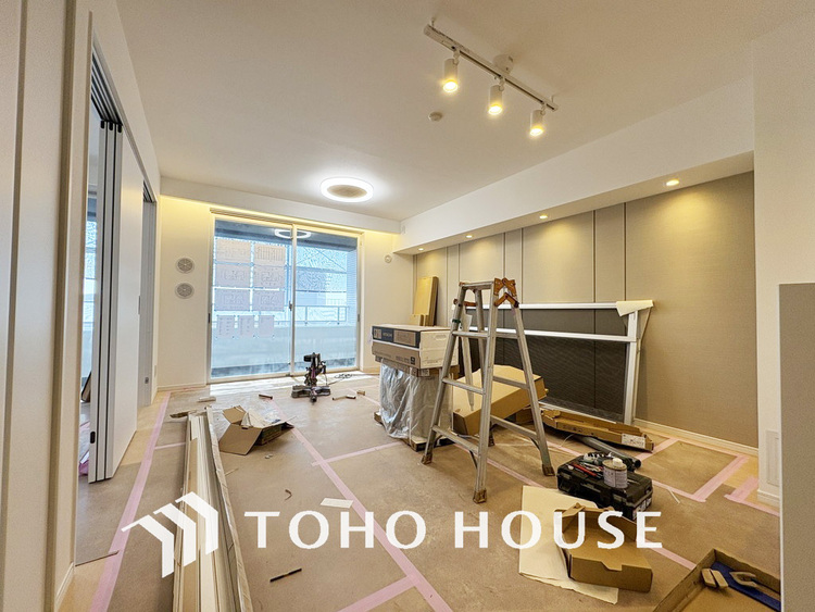 内装 ゆったりとくつろげる上質なリビングダイニング（リフォーム中）