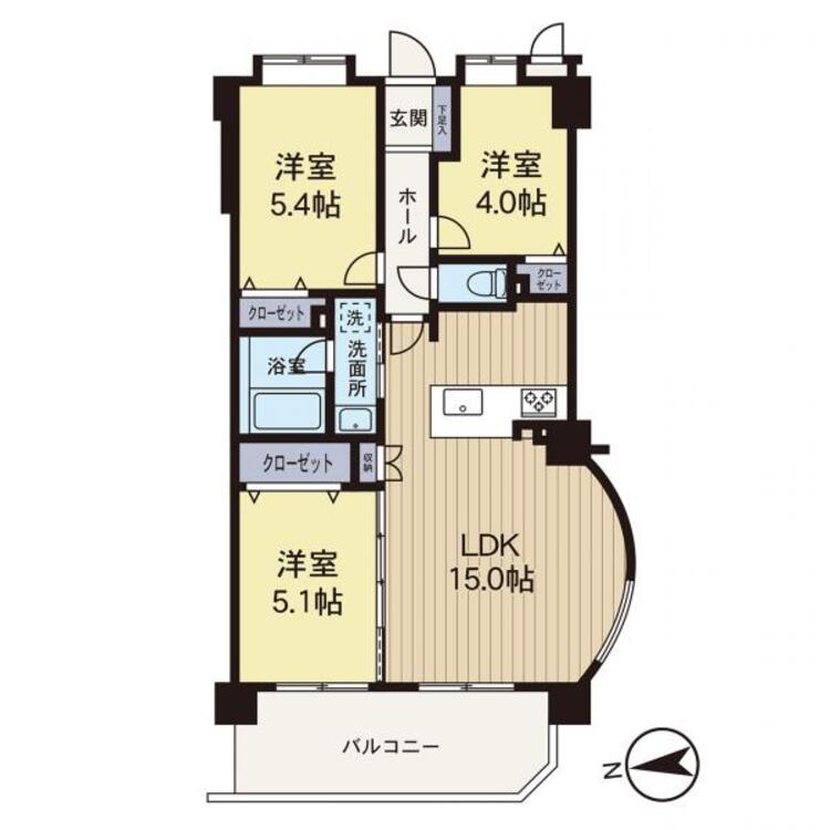 間取り リフォーム済みのお部屋です。中をぜひご覧になってください！