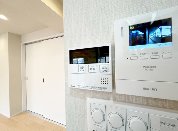 設備 見やすい画面で操作しやすい給湯パネルです。