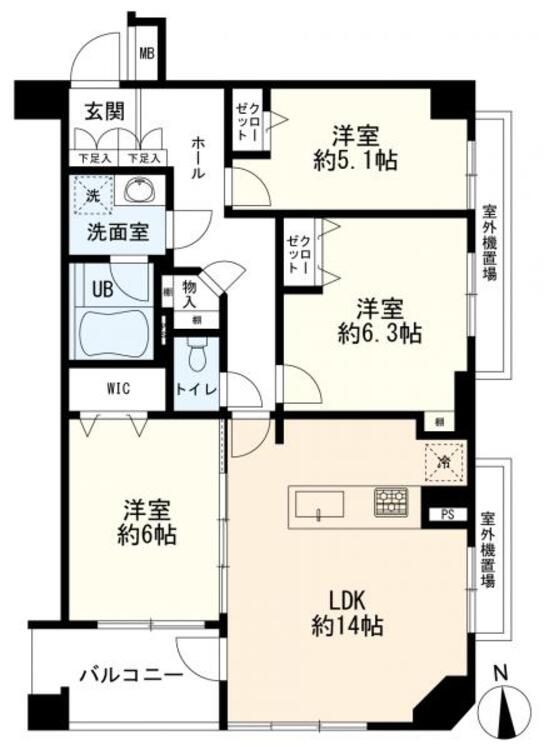 間取り ３ＬＤＫ