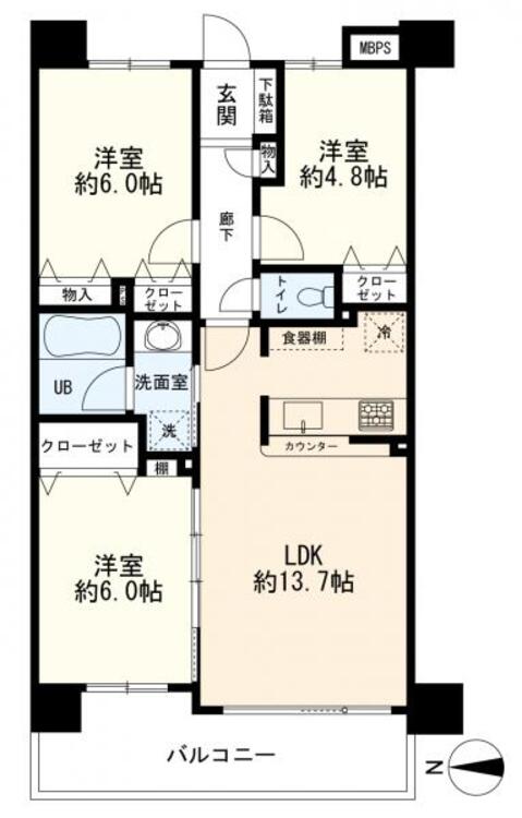 間取り ３ＬＤＫ