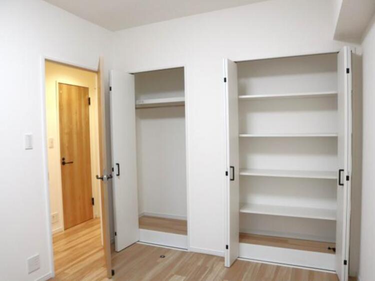 収納 空間を効率的に利用し収納スペースを確保。一日の始まりと終わりを美しく演出します。