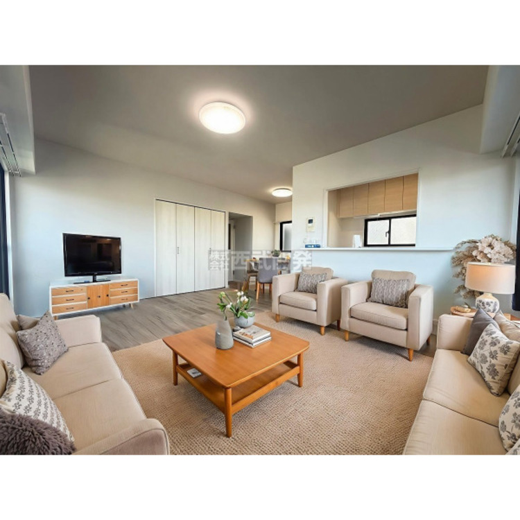 居間 【配置してある家具や小物はCGによるイメージです】