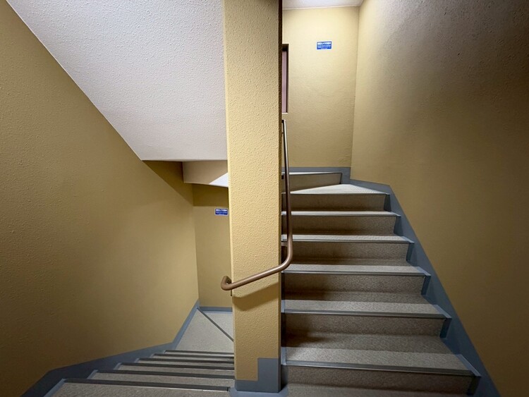 その他 共用部の階段です。明るく清潔に管理されています。