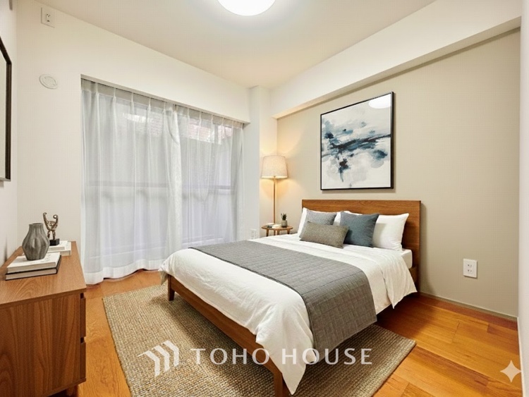 内装 ＊配置してある家具や小物はCGによるイメージ画像です。寝室は一日の疲れを癒す大切な空間。快適で落ち着けるおすすめの間取りです。