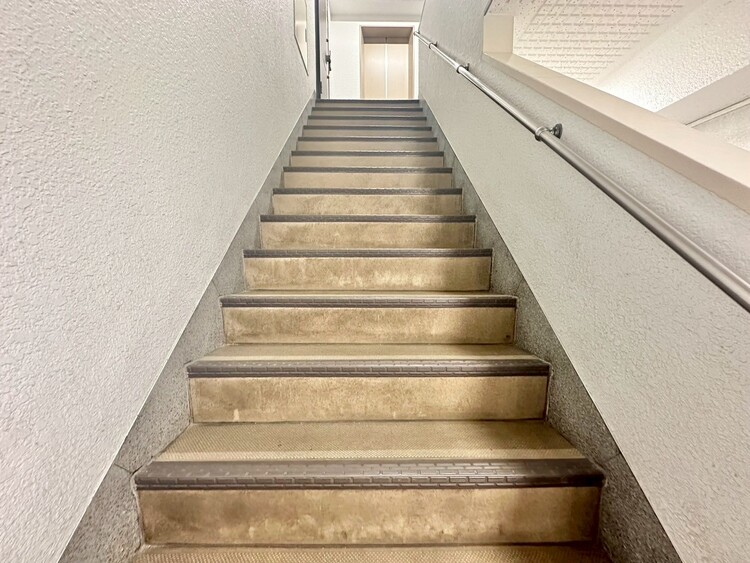 その他 共用部の階段です。明るく清潔に管理されています。