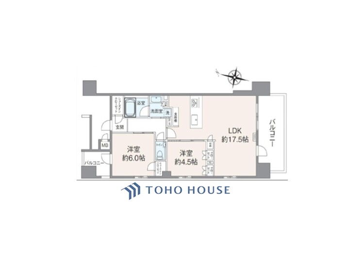 間取り ◆居心地のいい暮らし◆には欠かせない眩い採光。ゆったりとした幅の窓からこの空間に降り注ぐ採光が絶えない。明るいリビングこそ居心地のいい暮らしが待っているのだと思う。