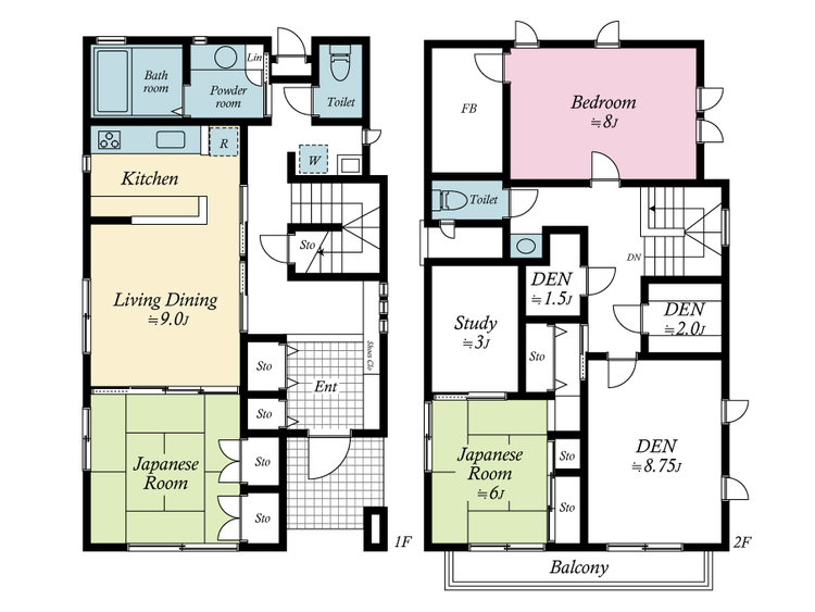 間取り テーマの統一されたこの住まいはすべてがお気に入りの空間となるんだろう。