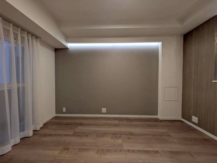 居間 シンプルな内装と偏り過ぎないデザインで統一しました。