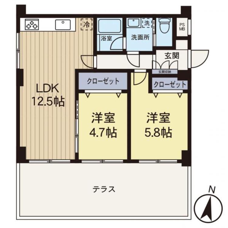 間取り リフォームが完了してお引渡しとなります。きれいな部屋で新生活を始めてみませんか。