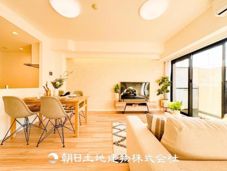 居間 リビングで家族との時間、自分の時間を大切にできる空間を作りました。