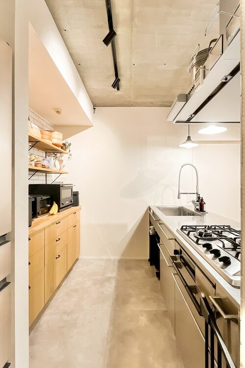 キッチン 洗練されたスタイリッシュなデザイン性と使いやすさを備えた仕様。