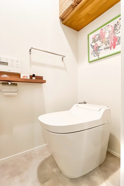 トイレ 暮らしの中のさりげないひとときの快適さにも、こだわりを、持って設備を配しております。