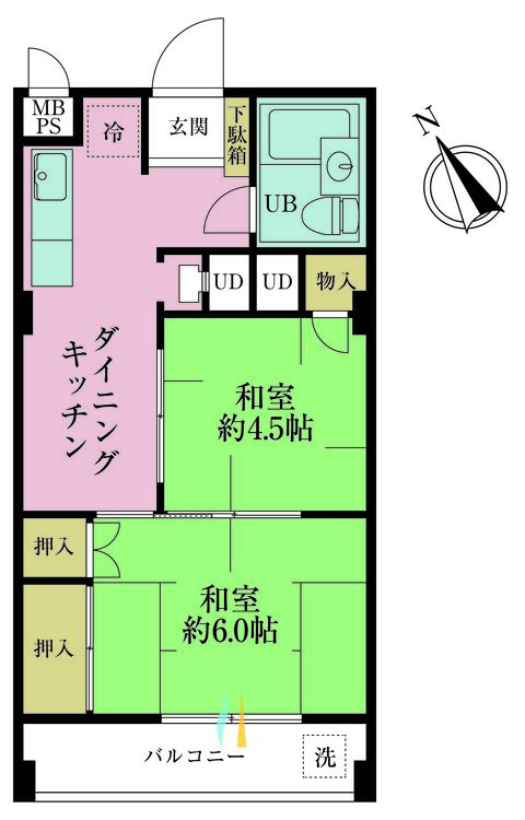 その他 1LDK、専有面積37.35m2、バルコニー面積4.5m2