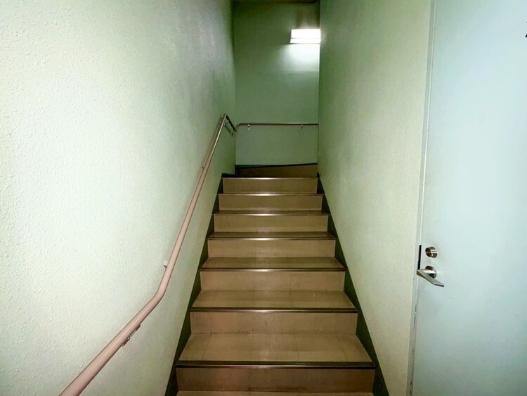 その他 共用部の階段です。明るく清潔に管理されています。