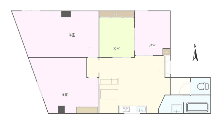 その他 4LDK、専有面積66.93m2