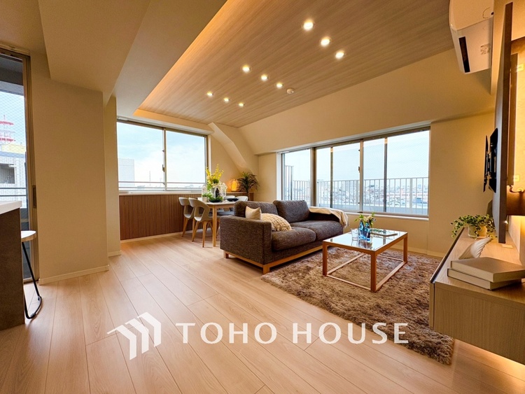 内装 【LIVING】◆simple is best◆無駄のない綺麗なつくりのリビングルームであなただけの暮らしを。