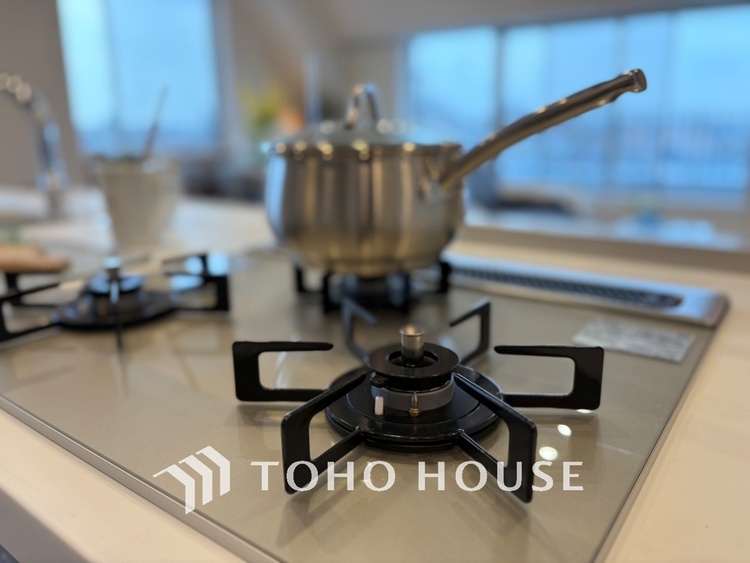 キッチン 【KITCHEN】◆家族のおはよう◆の声を笑顔で迎えてあげられるシステムキッチン。朝ごはんが楽しみでちょっと早起きしたくなるんです。