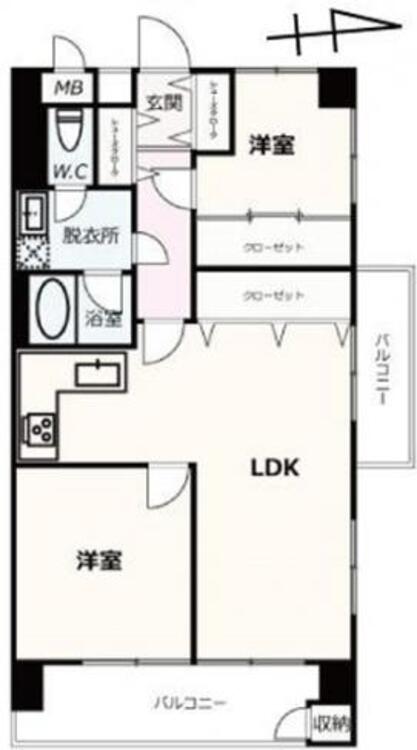 間取り お子様の通学や公園・お買物にも便利な好立地。