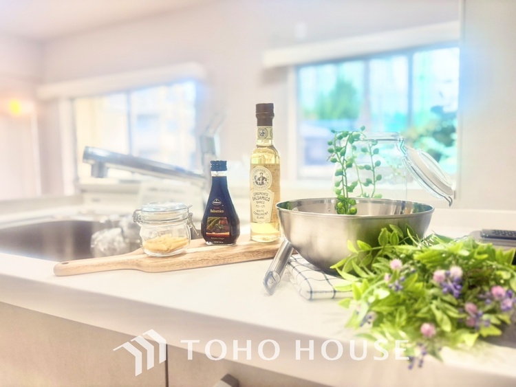 キッチン 【APPEARANCE】◆安らぎ◆整然と整備された街に風が吹き、木々が揺れる。絵にかいたような心安らぐ環境です。