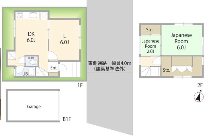 間取り 空間が開けた道路に面する住宅には、穏やかで暖かみのある温もり感じる住宅地を醸し出す。