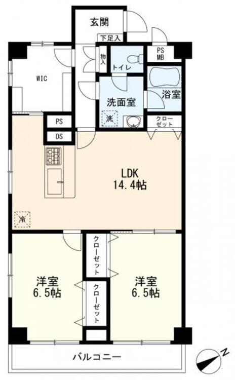 間取り 間取図　2LDK