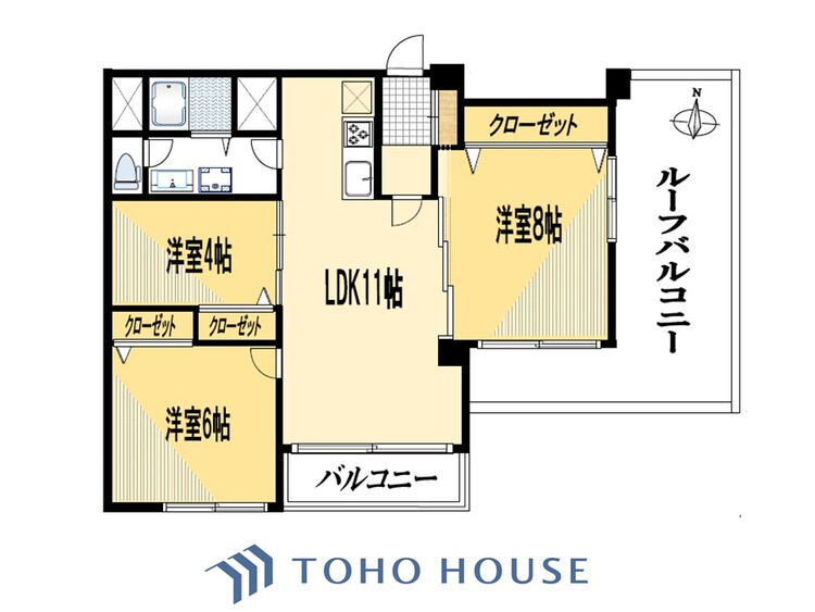 間取り リノベーション実施住戸。空間演出に拘り整然とセンス良く纏められた室内は最高の癒し空間でなければなりません。そこで暮らす方々のことを考え抜き、そして造りこんだ空間は極上の癒しを提供してくれます。