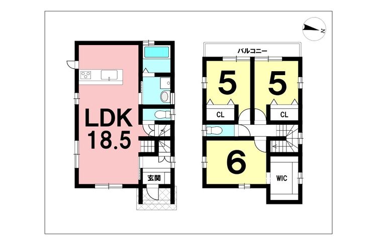 間取り 3LDK+ウォークインクローゼット【建物面積86.113m2(26.04坪)】