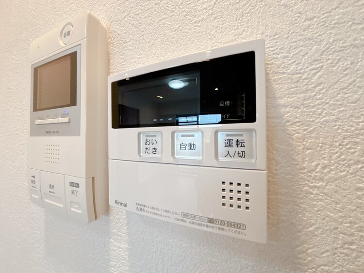 設備 見やすい画面で操作しやすい給湯パネルです。