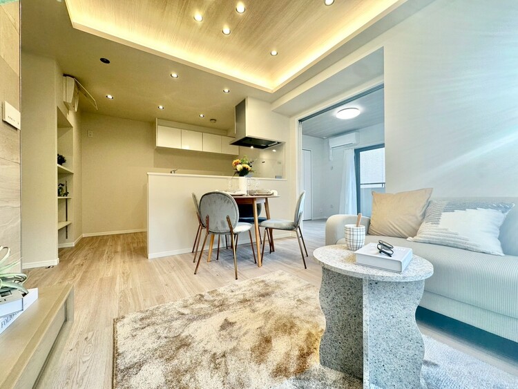 居間 ひとつひとつの空間に宿した機能性、そして美意識。