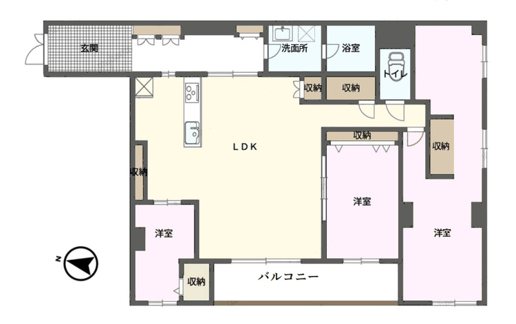 その他 3LDK、価格1億8500万円、専有面積109.71m2
