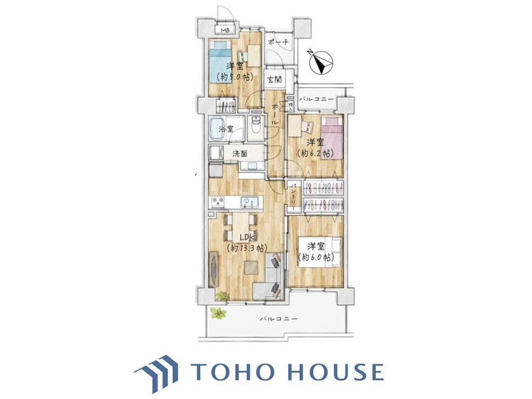 間取り リノベーション実施住戸。空間演出に拘り整然とセンス良く纏められた室内は最高の癒し空間でなければなりません。そこで暮らす方々のことを考え抜き、そして造りこんだ空間は極上の癒しを提供してくれます。