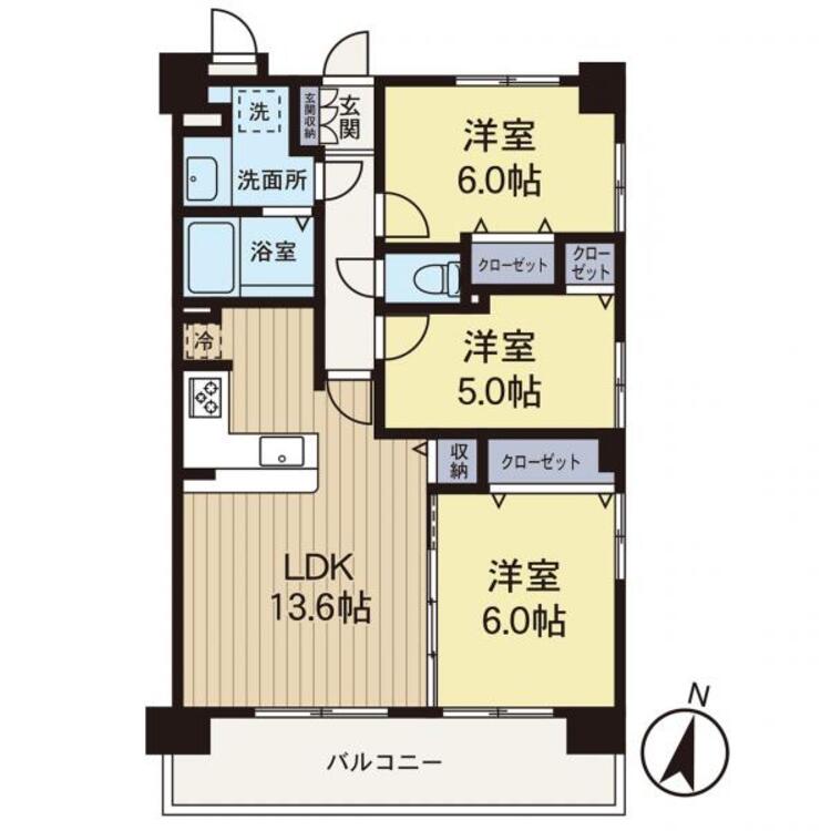 間取り リフォーム完了したお部屋になります。即入居も可能です！