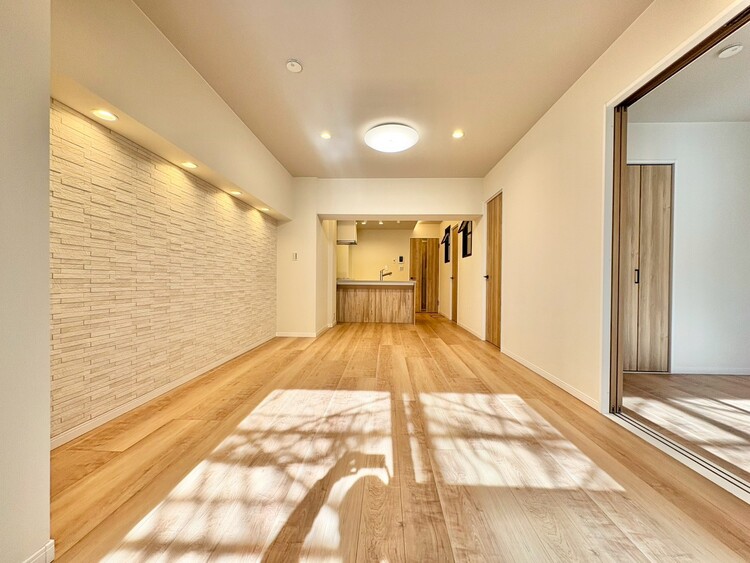 居間 豊かな居住性と、安心感を満たすクオリティが見事に調和した住空間。