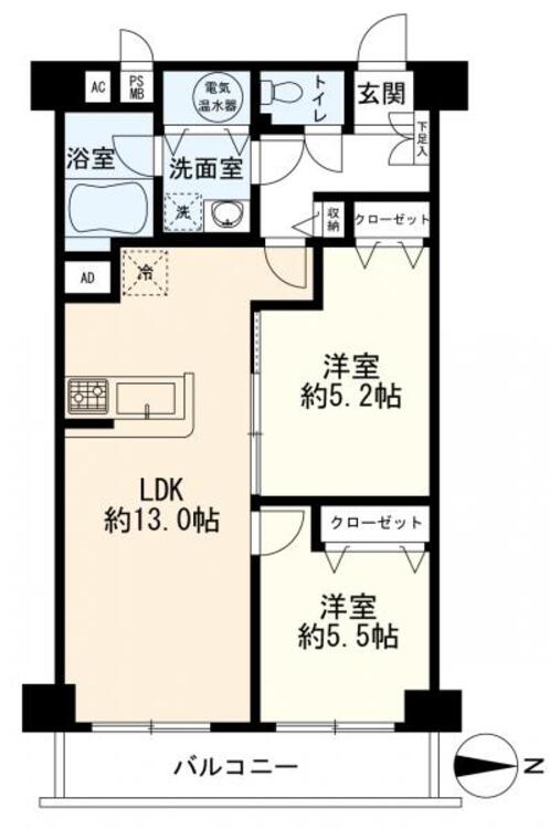 間取り ２ＬＤＫ