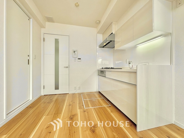 キッチン 【Kitchen】安心してお料理に取り組んでいただけます。会話だって自然とはずむはず。