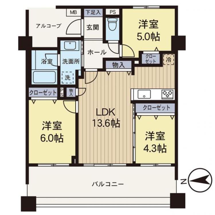 間取り 【間取り図】新規リフォーム済みにて即入居可能♪