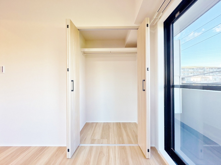 収納 居室にはクローゼットがあり、荷物もスッキリ収納して快適にお過ごしいただけます。