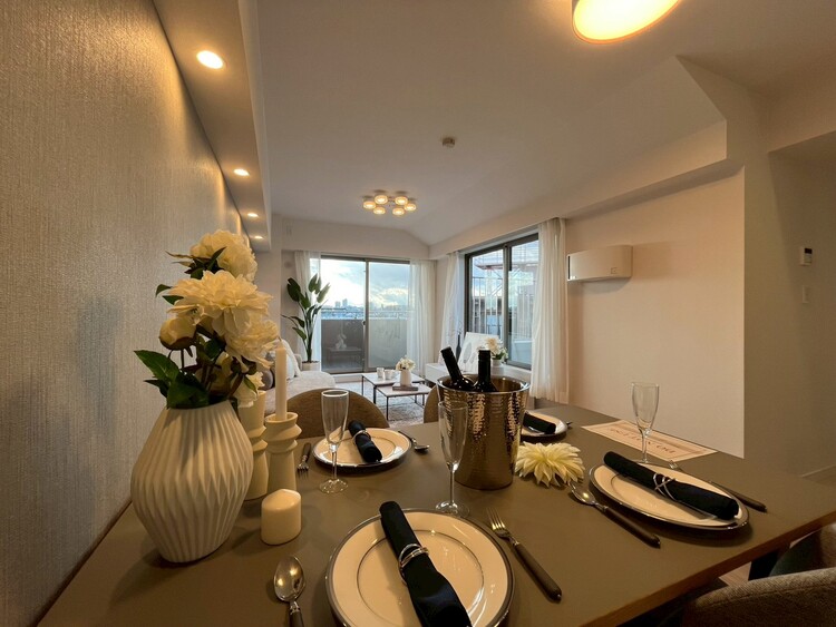 居間 「空間が織り成すひとつ先の住み心地」を演出します。