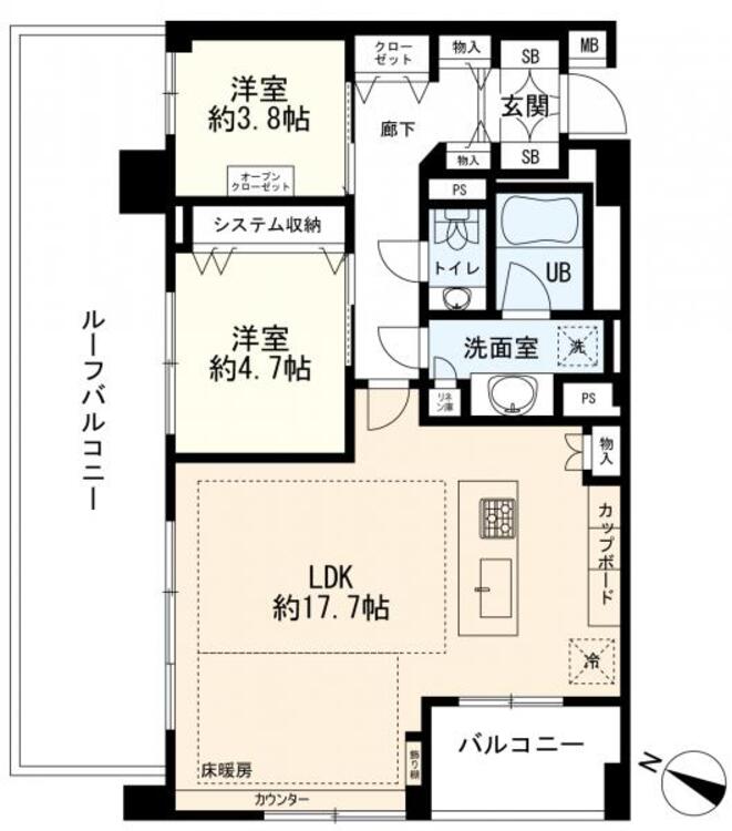 間取り ２ＬＤＫ