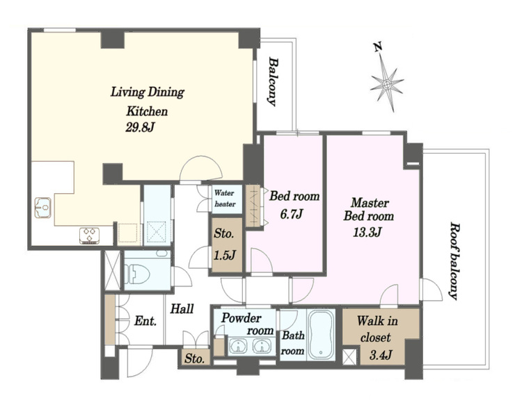 その他 LDK+S（納戸）、専有面積127.34m2、バルコニー面積4.34m2