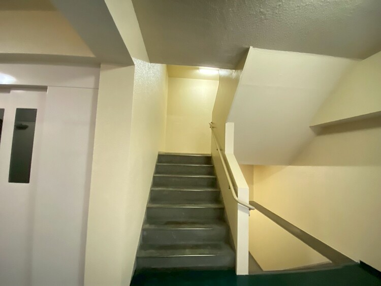 その他 共用部の階段です。明るく清潔に管理されています。