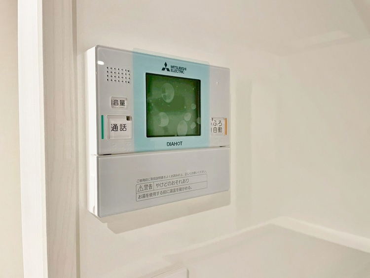 設備 見やすい画面で操作しやすい給湯パネルです。