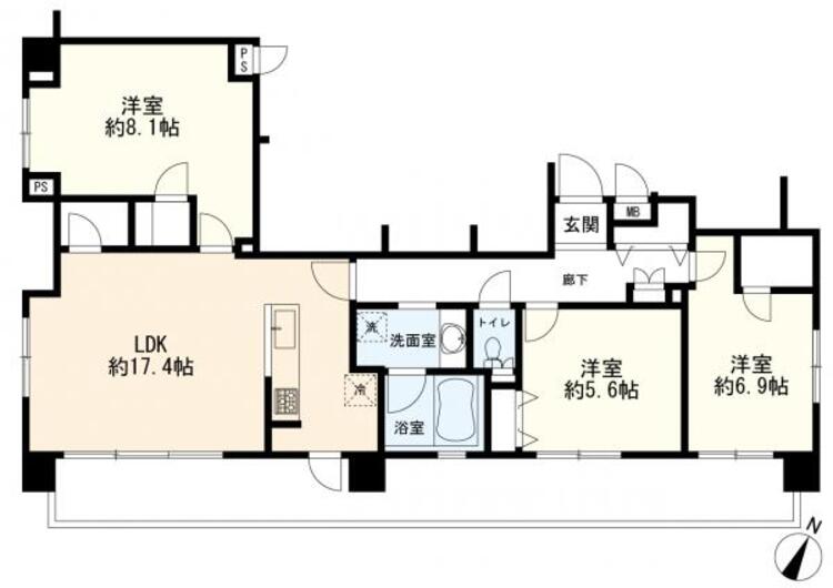 間取り ３ＬＤＫ