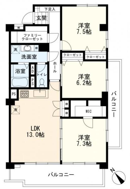 間取り ３ＬＤＫ