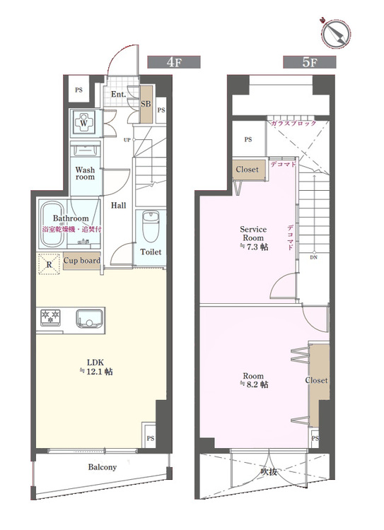 その他 2LDK、専有面積66.71m2、バルコニー面積3.97m2