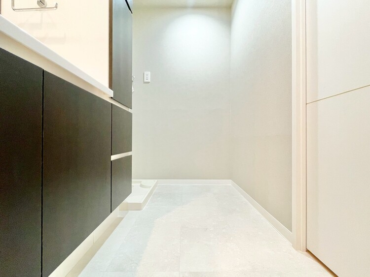 その他 十分な広さの脱衣所。